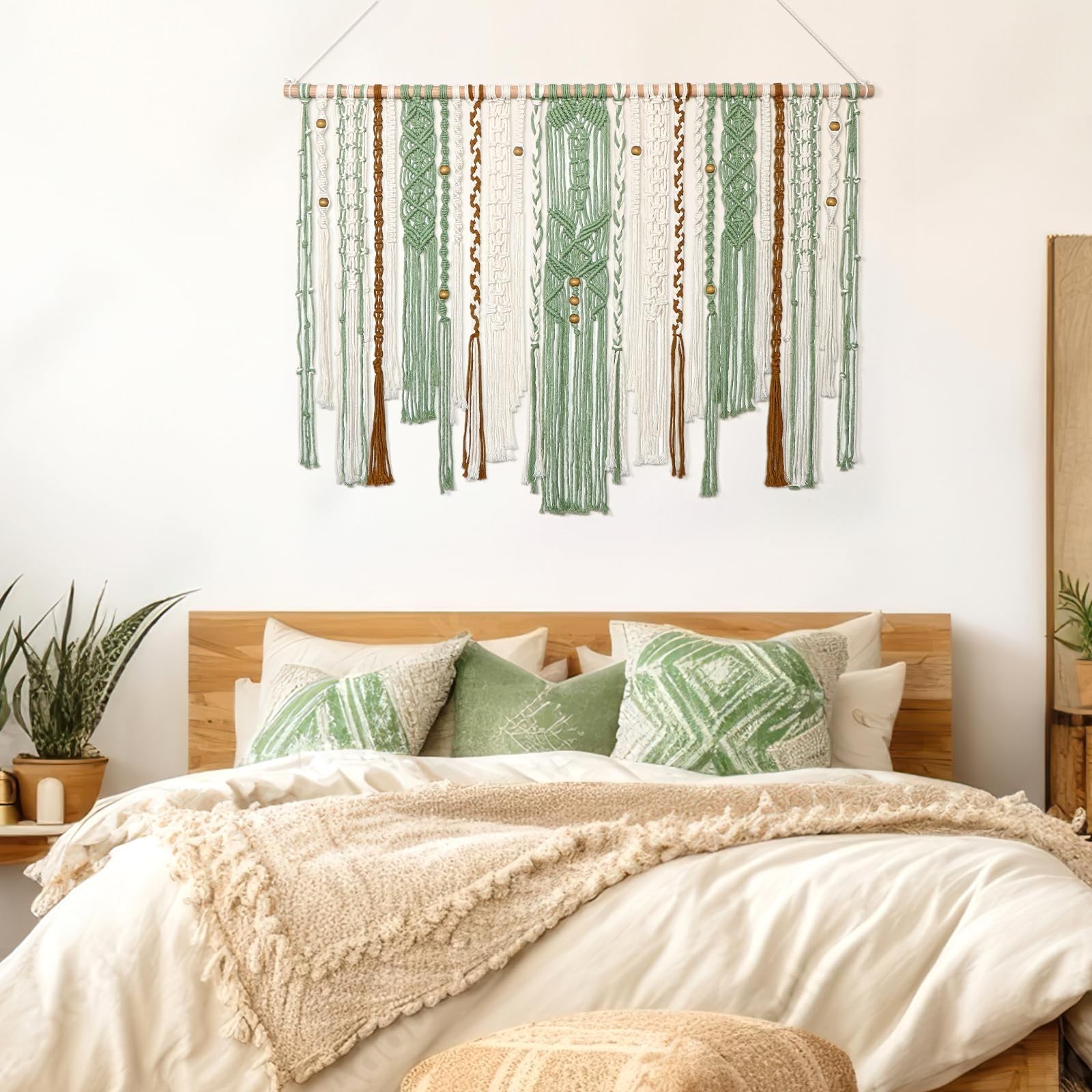 Macrame Wall Hanging Large Wall Art Handmade Woven Tapestry Boho Tapestry Mac...