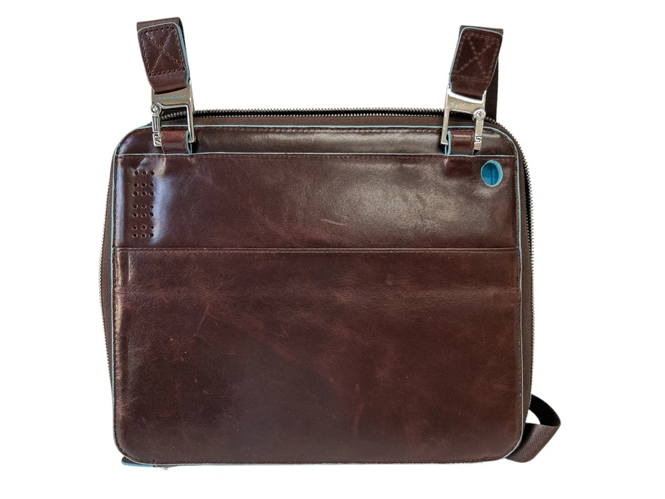 Piquadro borsellao a tracolla per iPad®2 e nuovo iPad® in pelle marrone - Immagine 3 di 4