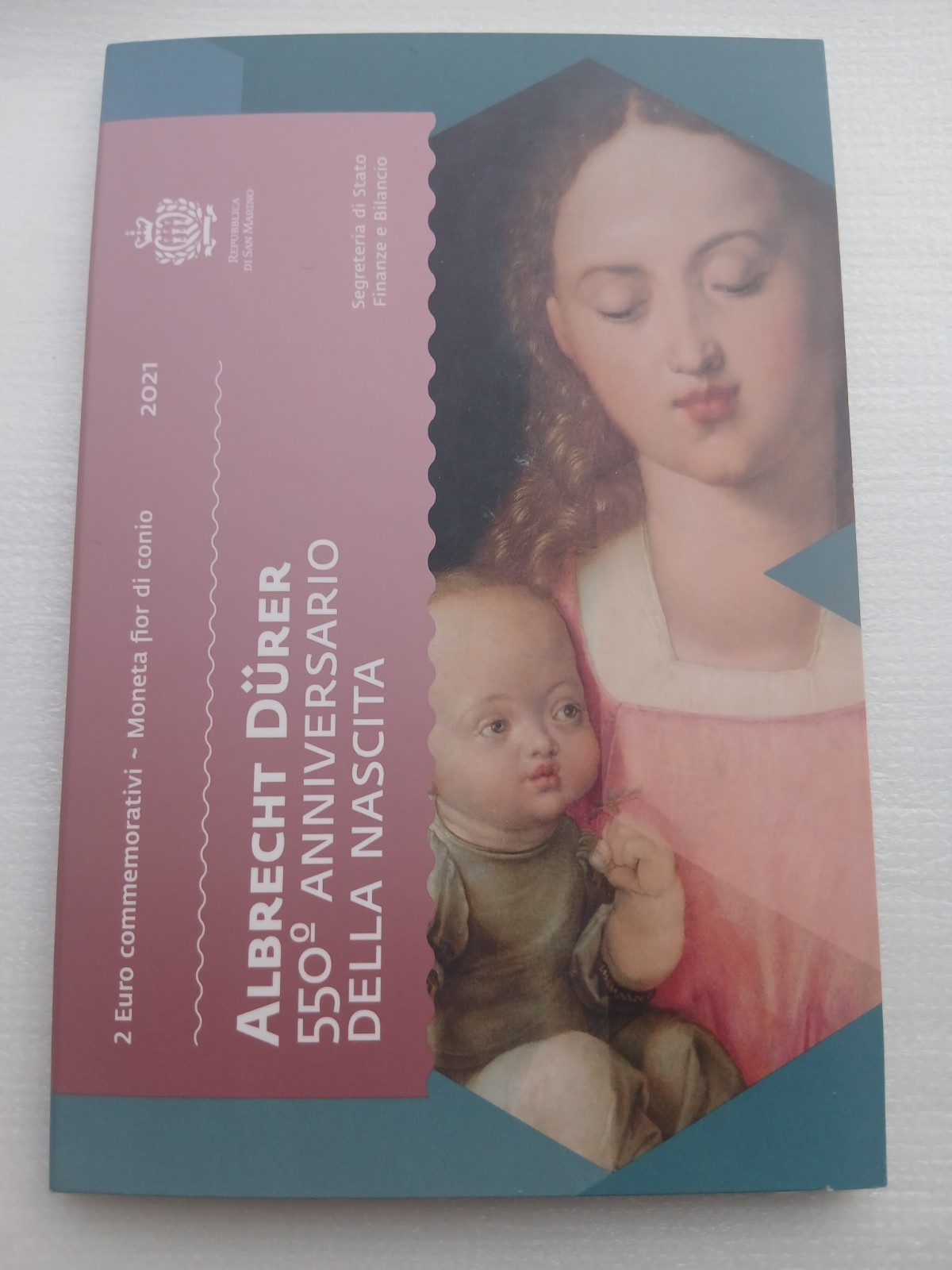 2€ Commémorative Saint Marin 2021. 550e Anniversaire d'Albrecht Dürer. NEUVE 