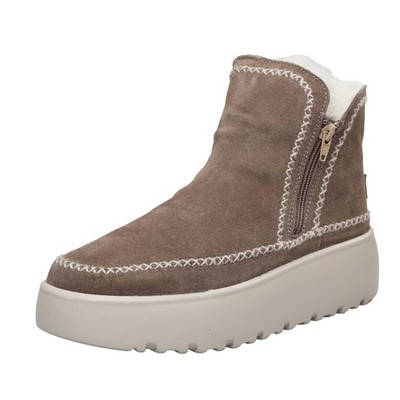 Cafe' Noir Plateau Stiefeletten Wildleder Sand - Größe 40 Damenschuhe