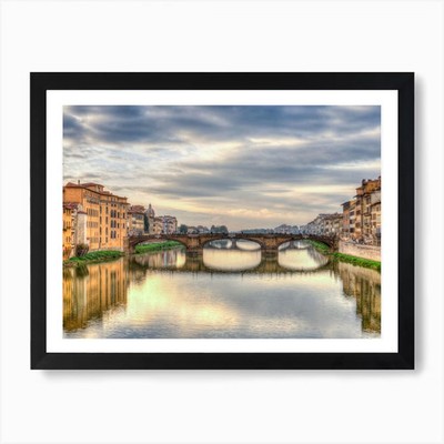 Florence Bridge Art Print Framed Wall Art Poster Canvas Print Picture