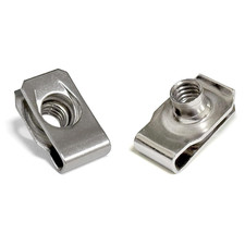 1/4"-20 U-Style Clip-On Nut, U-Type Stainless Steel 18-8 304 1/4"-20