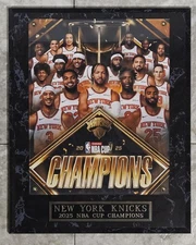 New York Knicks 2025 NBA Cup CHAMPIONS 10.5x13 PLAQUE