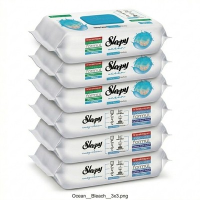 Sleepy Easy Clean Oberflächenreinigungstücher   3x100 Ocean + 3x100 Blau | Staub