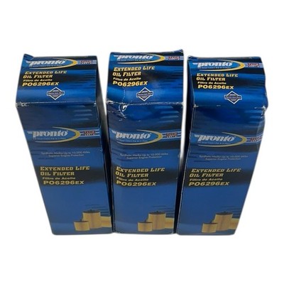 Pronto P06296EX Oil Filter for  11- 25 Dodge Jeep Chrysler VW 3.6L V6, Lot Of 3