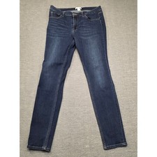 HM Womens Skinny Jeans Dark Wash Blue Slim Fit Denim Size 14 0562245 2