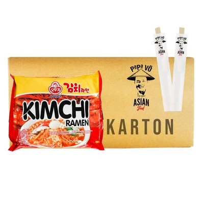 Ottogi Ramen Nudeln KIMCHI Geschmack 20x120g Instantnudeln Nudelsuppen Ramen