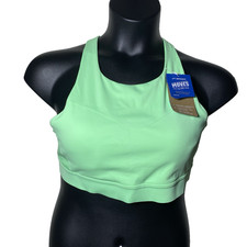 Brooks 40C/D Drive 3 Pocket Run Bra Neo Green Compression Wicking Quick Dry