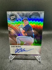Jake Bloss Auto /10 2024 Leaf Press Pass Reflector Toronto Blue Jays Prospect