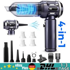 Blasen&Saugen 25000Pa 4in1 Handstaubsauger Mini Akku Auto Staubsauger Stark