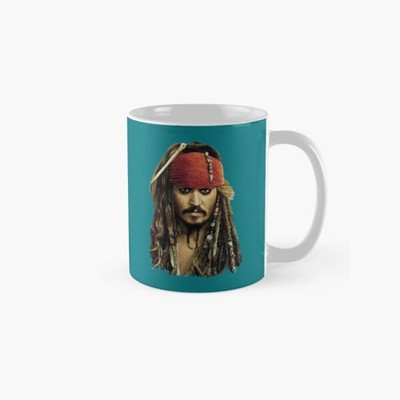 Disney Pirates Of The Caribbean Captain Jack S.parrow White Coffee Mug
