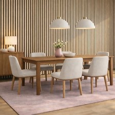 Acoustic Slat Wall Panels Wood 2.4m x 300mm Light Natural Oak Decorative Veneer
