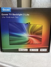 Govee TV Backlight 3 Lite Envisual Technology Fish Eye Sync 75-85  TV RGBICW