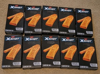 ZURU X-Shot Pro Series MK5-L Magazine Clip Set New Rare Nerf Compatible 10pc Lot