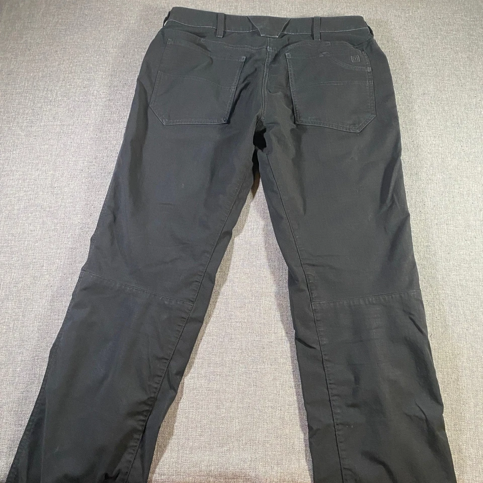 Lote de 4 Pantalones de Carga 5.11 Tácticos Para Hombre Negros 33x32 Duraderos Flex Tac Utility Foto 3 de 4