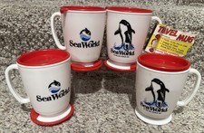 Vintage 1980s Sea World Travel Mug