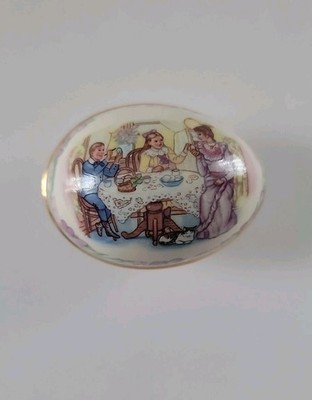 1989 Lenox Easter Egg Trinket Box Coloring Eggs for Easter
