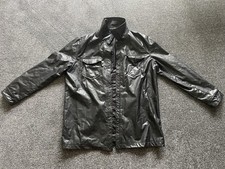 Pretty Little Thing Faux Leather Black Coat - Ladies