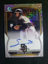 2023 Bowman Chrome - Mega Box Chrome Mojo Autographs Samuel Zavala #BCMA-SZ (AU,