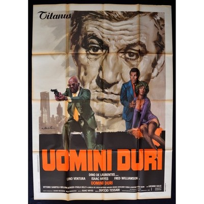 Plakat UOMINI DURI Duccio Tessari Isaac Hayes Lino Ventura A247