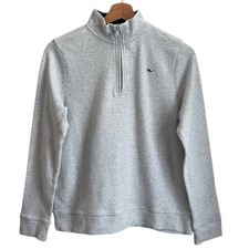 Vineyard Vines Kids Preppy Coastal 1/2 Zip Pullover Size M 12 14 Cotton Nautical