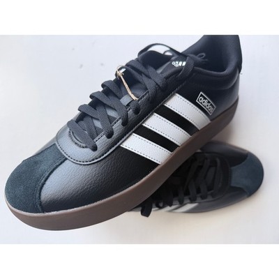 Adidas VL Court 3.0 Black/White/Gum Men's 9 / UK 8.5 New In Box