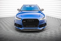 Maxton Design Frontlippe V.2 Passend FüR Audi RS6 C7 / C7 FL Schwarz Hochglanz