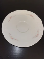 Vista Alegre Pink Flowers Saucers 5 1/2" Portugal Vintage Set Of 10