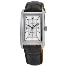 New Longines DolceVita Automatic Silver Dial Leather Men's Watch L5.767.4.73.0