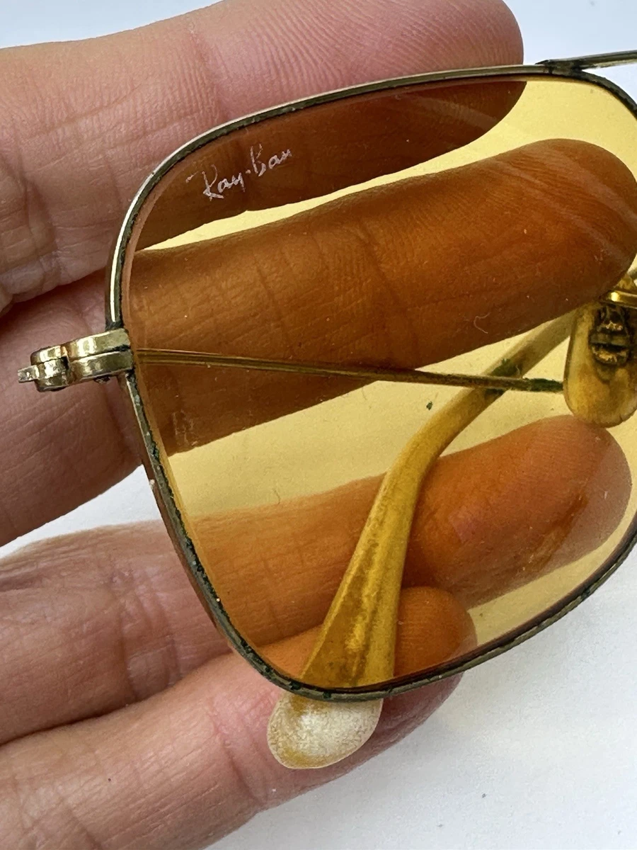 Ray-Ban Gold Gold Vintage Sunglasses for sale | eBay