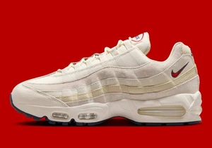Nike Air Max 95 OG PRM Pale Ivory University Red Khaki IH4378-110 Men's