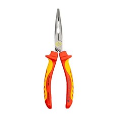 CK Redline Insulated VDE Bent Long Snipe Nose Pliers, 200mm - T39070A 200