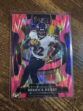 DERRICK HENRY RAVENS 2025 PANINI SELECT PINK SHOCK PRIZM