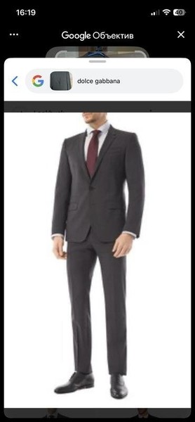 Men Dolce & Gabbana Suit Black Viscose 50