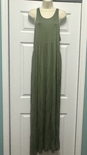 NWT Womens Boutique Long Green Maxi Dress Size XXL 2XL Runs Small Fits Medium