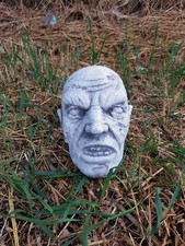 Steinfigur Zombie Kopf Gruselige Garten Deko Halloween