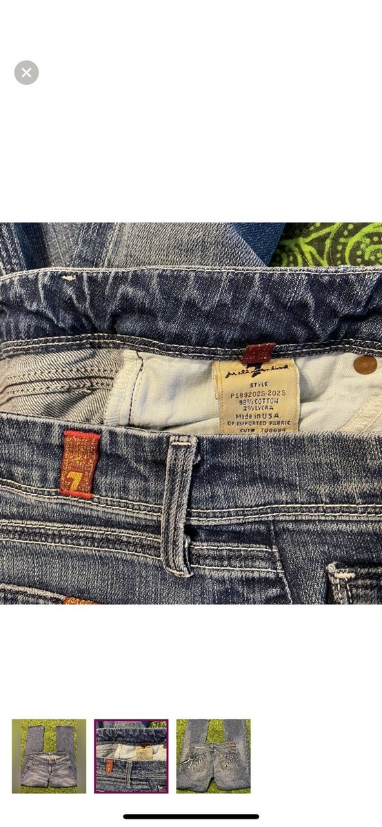 Seven For All Mankind Y2K Distressed Jeans View 2