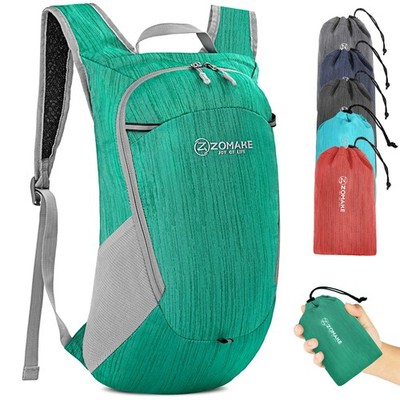 Ultra Lightweight Packable Backpack 18L Small Foldable Hiking Dark Green