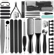 36 in 1 Pedicure Kit, Professional Pedicure Tools Foot Rasp Foot Dead Skin Remov