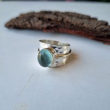 Awesome Aquamarine Ring 925 Sterling Silver Anniversary Gift Boho Ring PG8717