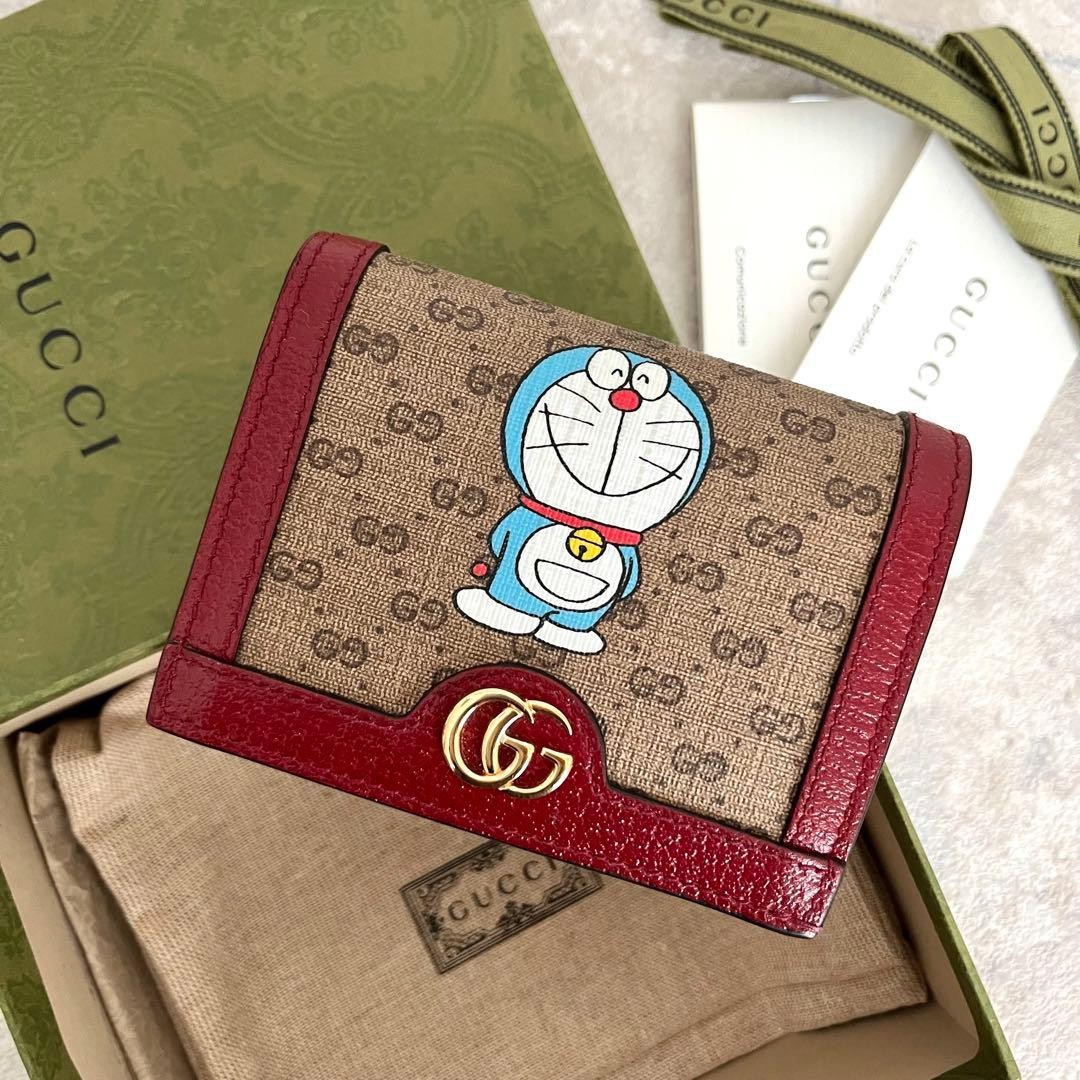 Gucci Doraemon Collaboration Interlocking Bi-Fold… - image 1