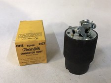 Hubbell 3423 Twist-Lock Liquid Tight Fittings Connector Body 20A 250V 10A 600V