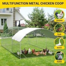 Large Chicken Runs Coop Walk-In Chicken Run Round Roof Yard Reinforcement Ribs