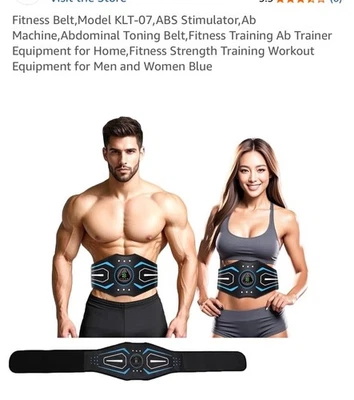 ABS Stimulator Ab Workout Equipment Ab Machine w/Extension Belt Abdominal Unisex - Image 1 of 4