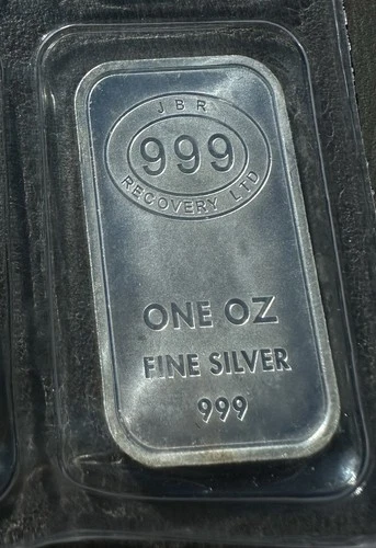 JBR Fine .999 Silver JBR 999 Recovery LTD 1oz Bar