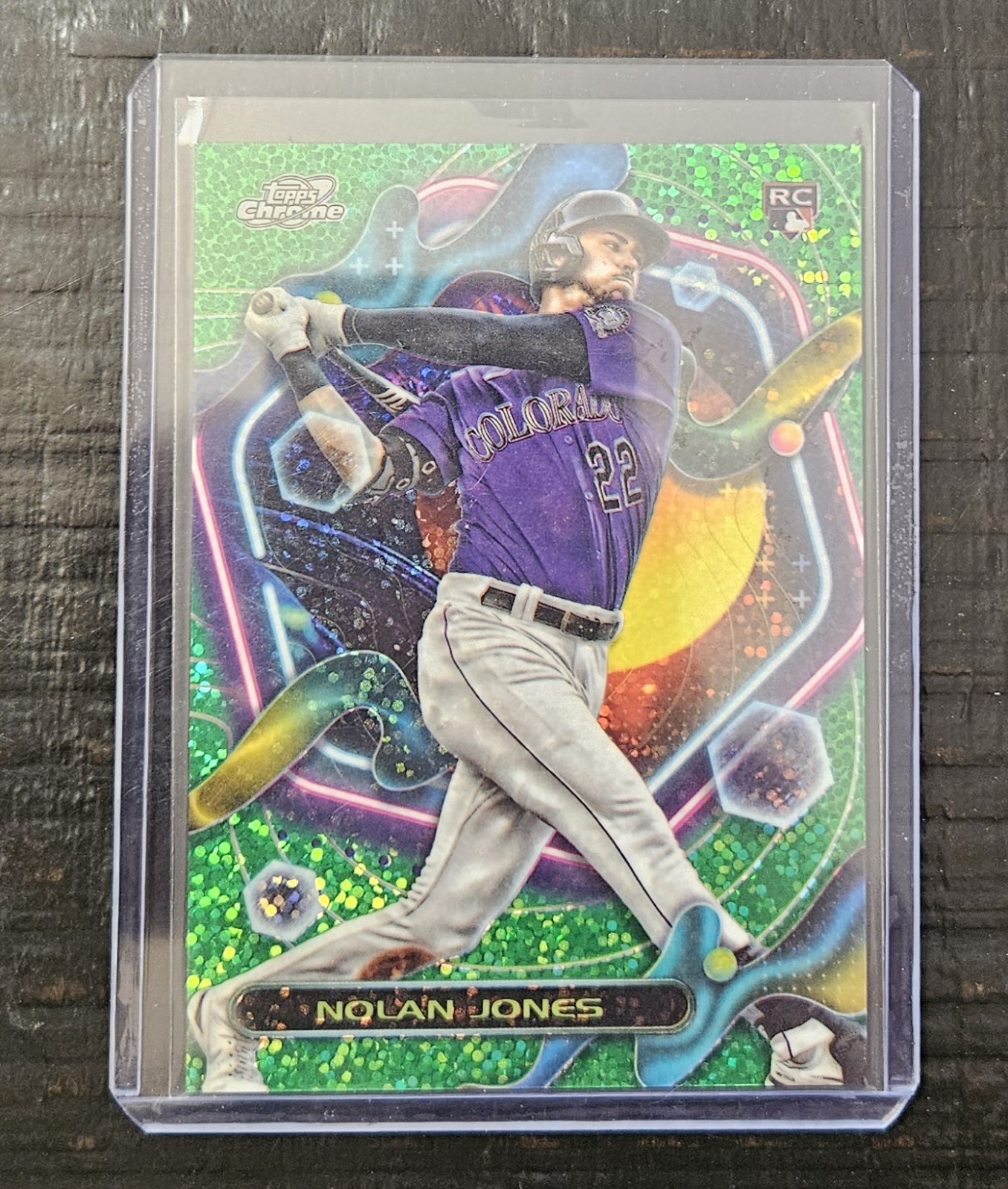 2023 Topps Cosmic Chrome Green NOLAN JONES /75 Colorado Rockies 