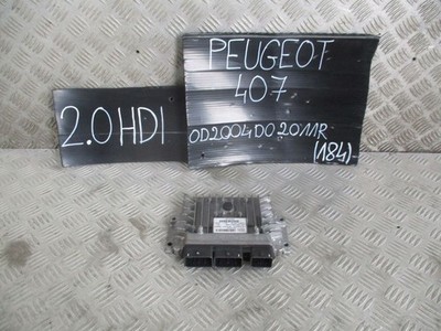 Peugeot 407 2007 9664437180 Motorsteuergerät Modul ECU KBI45961
