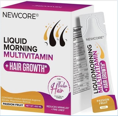 NEWCORE   MORNING LIQUID MULTIVITAMIN + HAIR GROWTH SUPPLEMENT