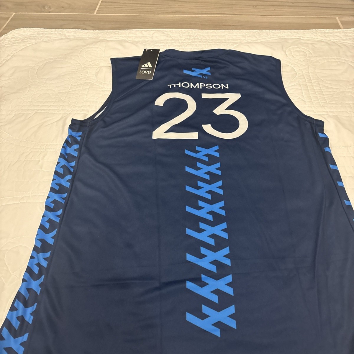 Adidas x LOVB Large Houston Thompson #23 Navy Blue Volleyball