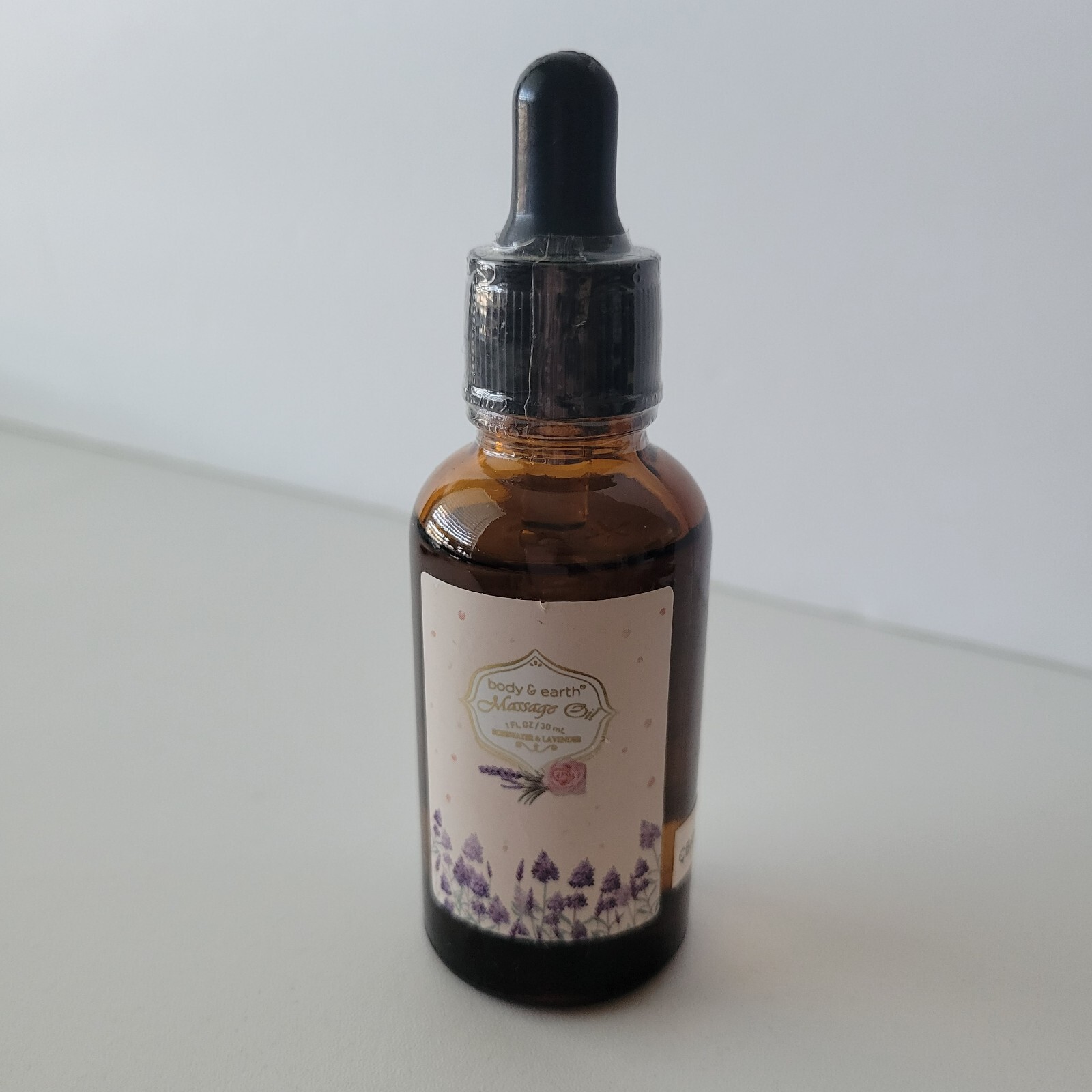 Body & Earth Massage Oil Rosewater & Lavender 1 oz Sealed Bottle eBay